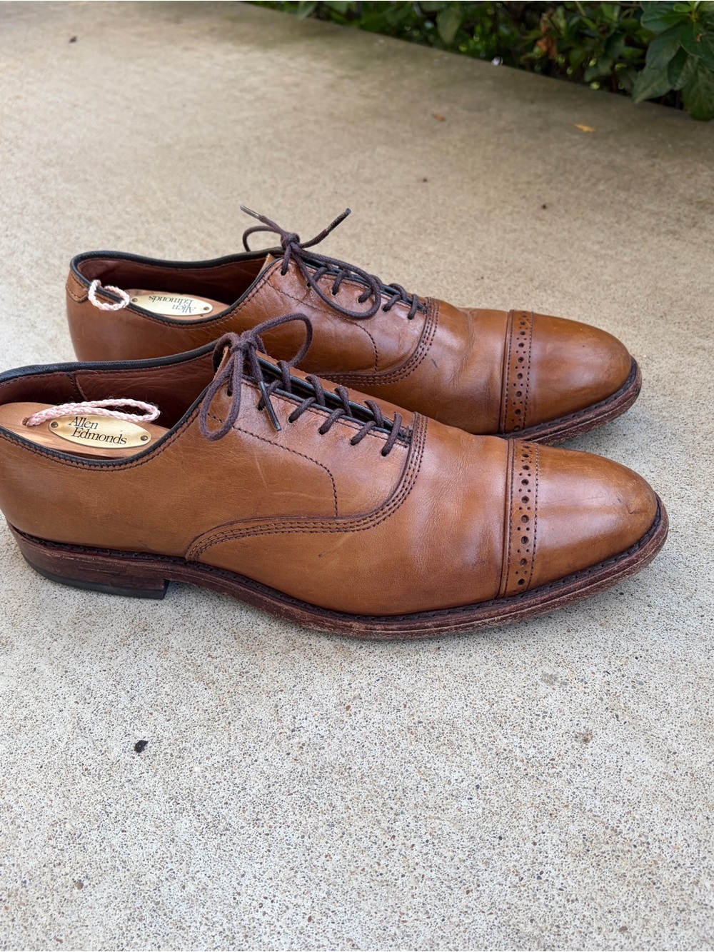 Allen Edmonds Fifth Avenue Sz 7.5D Walnut Brown 5735 Oxford 5th Ave USA
